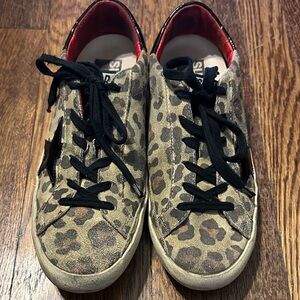 Golden Goose Superstar Leopard Print Women's Sneakers